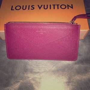 Louis Vuitton magenta Jeanne wallet insert